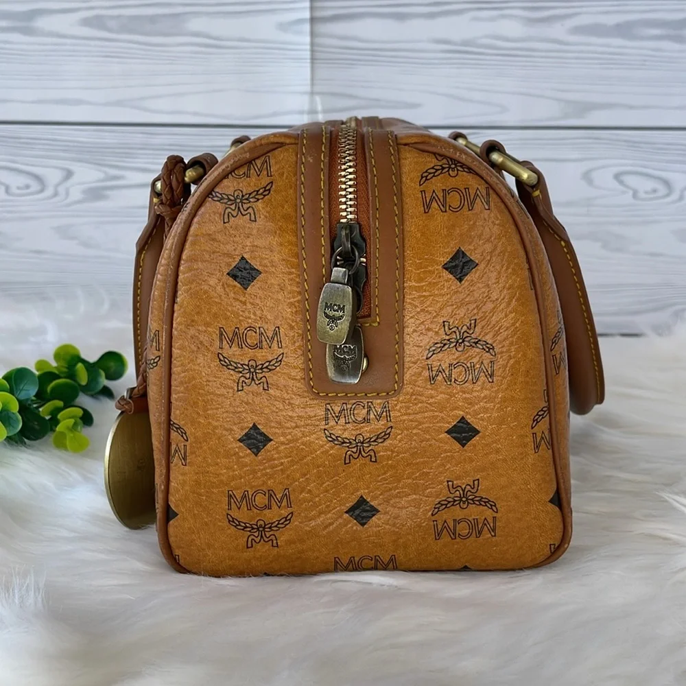MCM Visetos‎ Boston Bag
